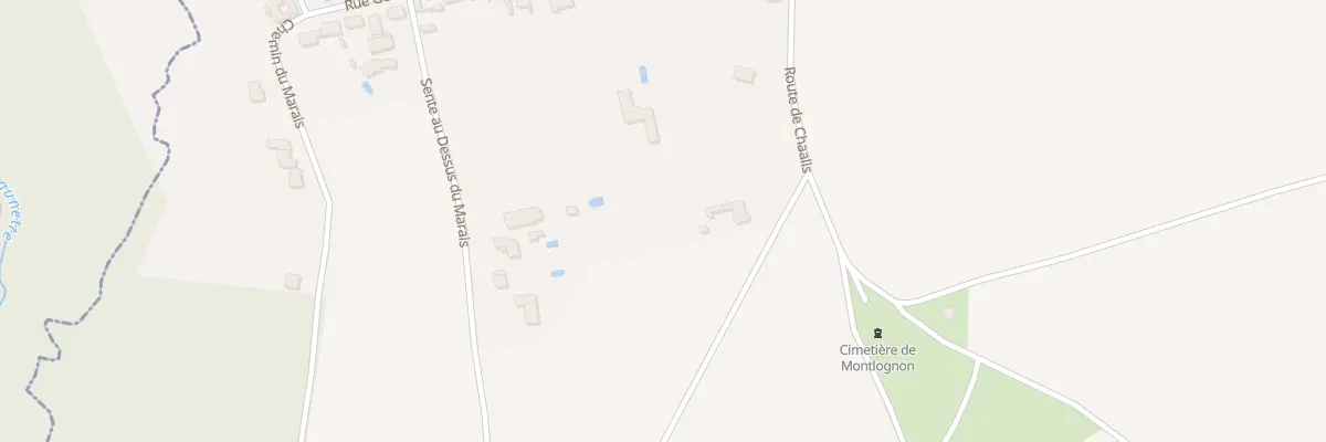 Plan de Rte de Chaalis à Montlognon