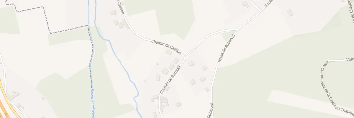 Plan du 2 Che de Bacouël à Rhuis