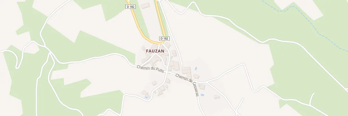Plan du 5000 Ham de Fauzan à Cesseras