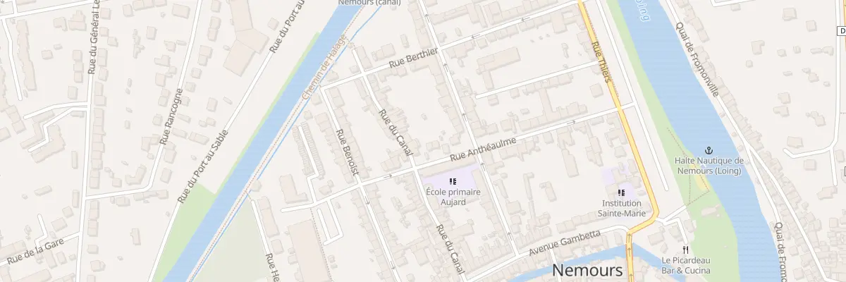 Plan du 22 Rue du Canal à Nemours