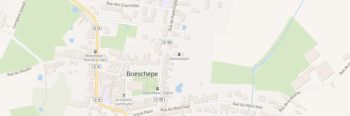 Plan du 138 Rue de Poperinghe à Boeschepe