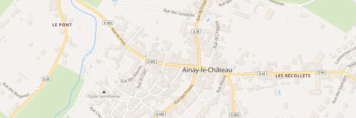 Plan du 14 Rue de l’Horloge à Ainay-le-Château