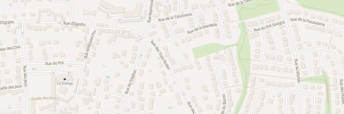 Plan du 71 Rue des Trois Rodes à Vaux-le-Pénil