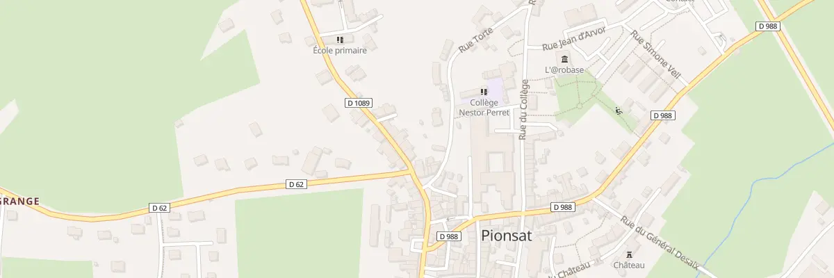 Plan du 18 Rue du Général de Gaulle à Pionsat