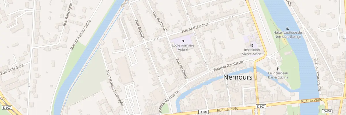 Plan du 21 Rue du Canal à Nemours