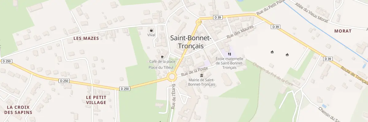 Plan du 20 Pl du Tilleul à Saint-Bonnet-Tronçais