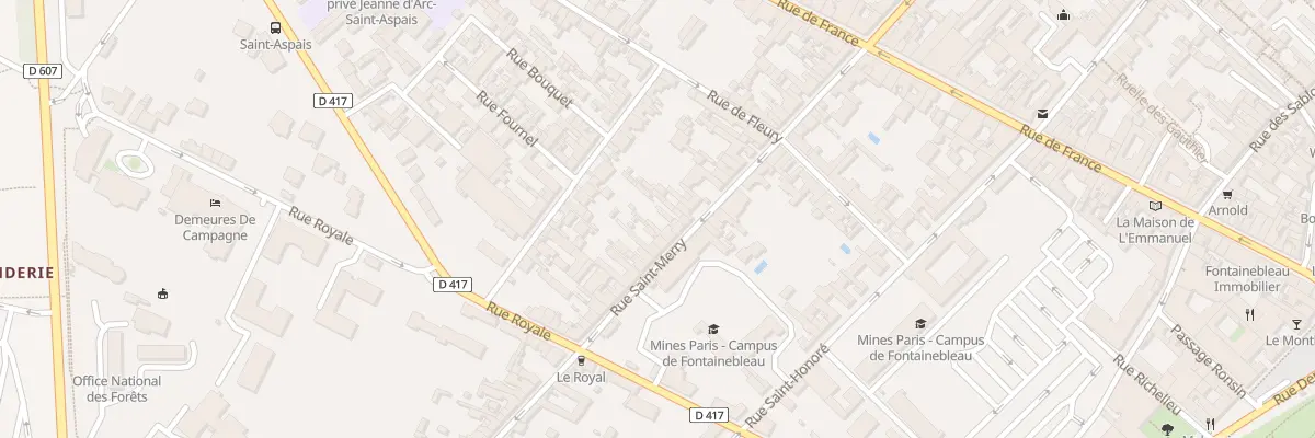 Plan du 109 Rue Saint-merry à Fontainebleau