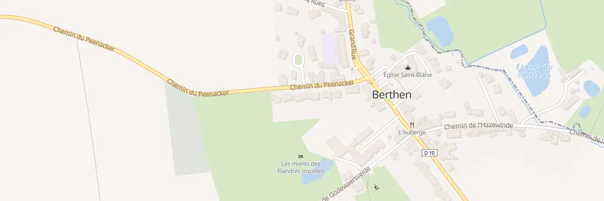 Plan du 97 Che du Peenacker à Berthen