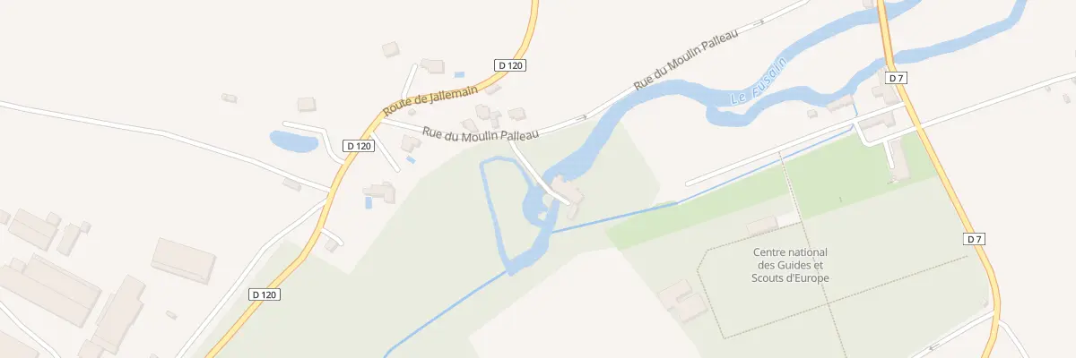 Plan du 8 Rue du Moulin Palleau à Château-Landon