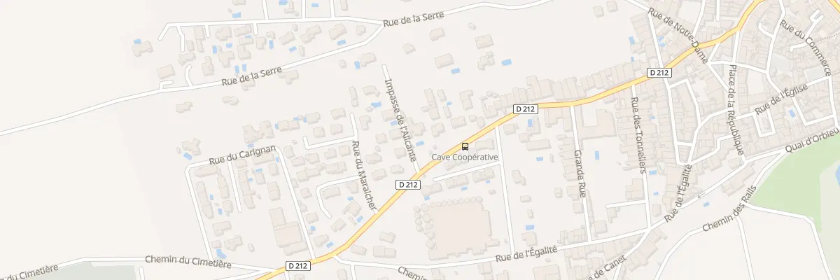 Plan du 61 Av de Lagrasse à Fabrezan