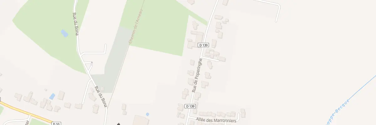 Plan du 463 Rue de Poperinghe à Boeschepe