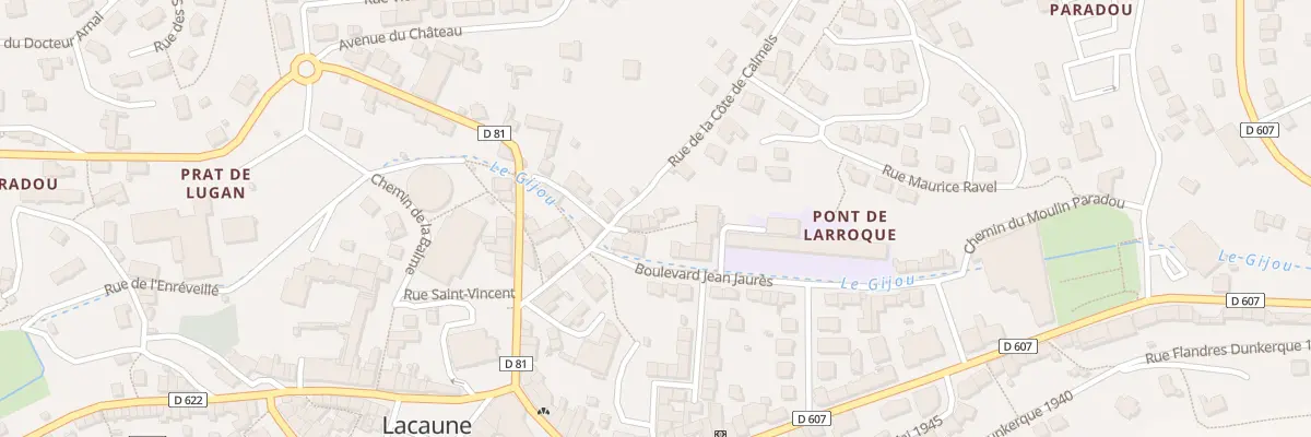 Plan du 22 Av du Pont de Larroque à Lacaune