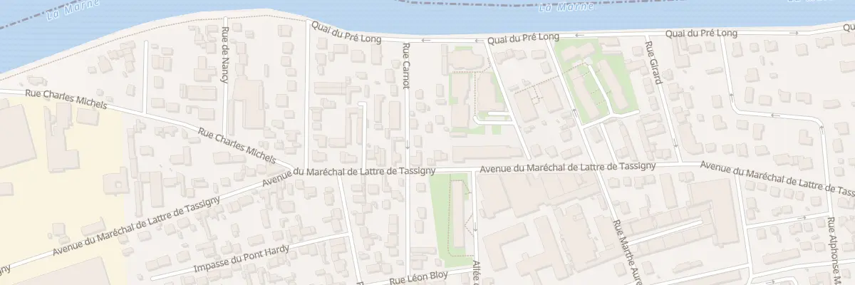 Plan du 74 Av Mal de Lattre de Tassigny à Lagny-sur-Marne