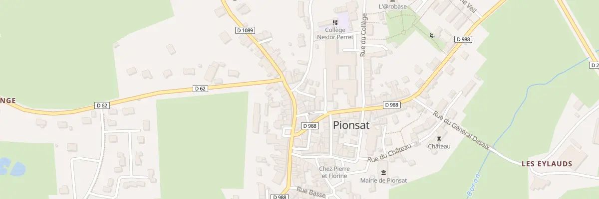 Plan du 10B Rue du Général de Gaulle à Pionsat