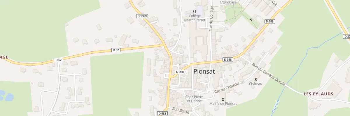 Plan du 10 Rue du Général de Gaulle à Pionsat