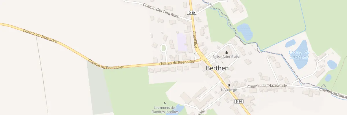 Plan du 70 Che du Peenacker à Berthen