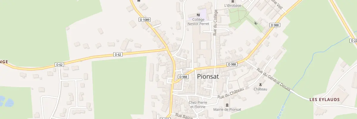 Plan du 12 Rue du Général de Gaulle à Pionsat