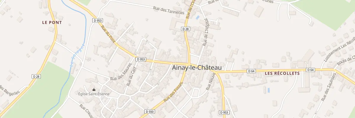 Plan du 6 Rue de l’Horloge à Ainay-le-Château