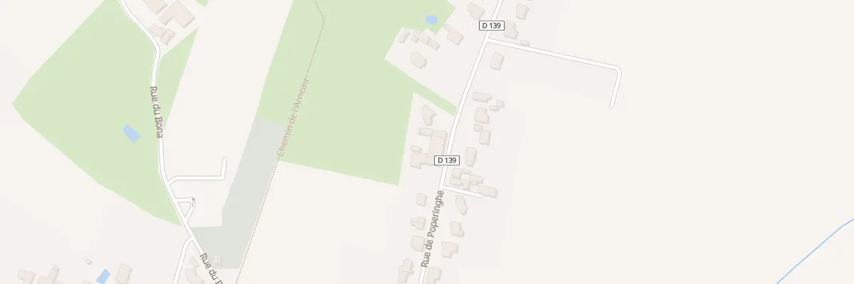 Plan du 505 Rue de Poperinghe à Boeschepe