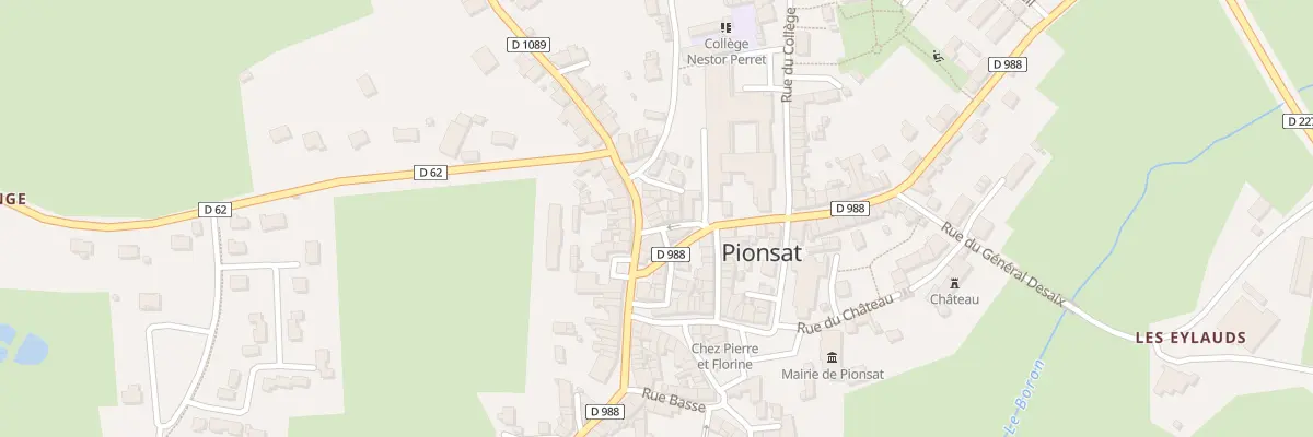 Plan du 6 Rue du Général de Gaulle à Pionsat