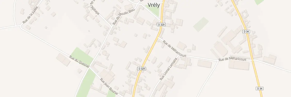 Plan du 3 Rue de Warvillers à Vrély