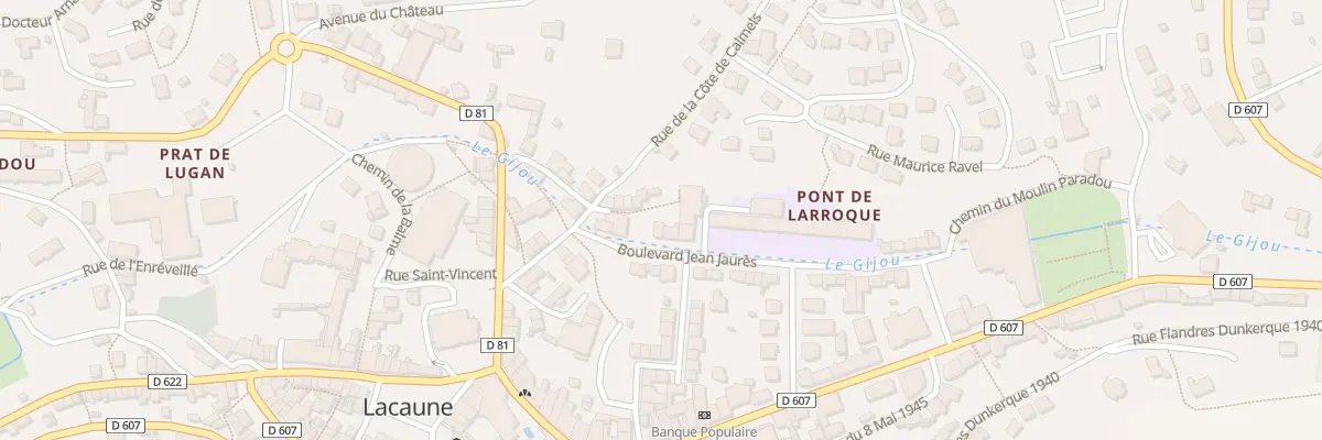 Plan du 3 Bd Jean Jaurès à Lacaune