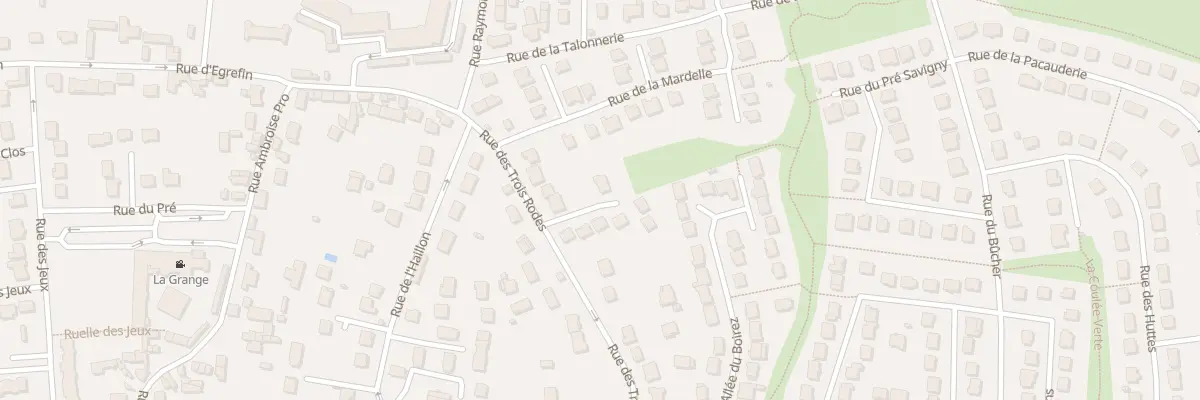 Plan du 89 Rue des Trois Rodes à Vaux-le-Pénil