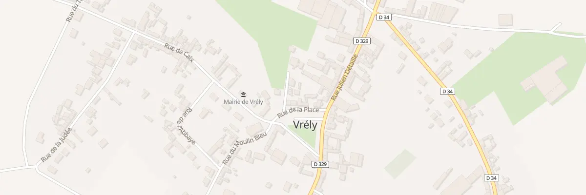 Plan du 5 Vc la Place à Vrély