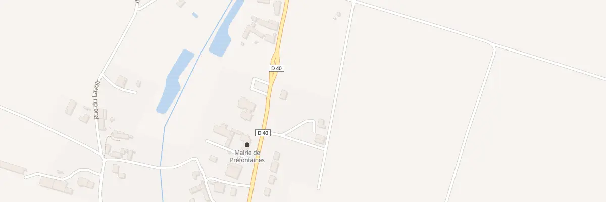 Plan du 34 Rue de Château-landon à Préfontaines