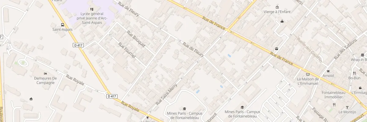Plan du 125 Rue Saint-merry à Fontainebleau