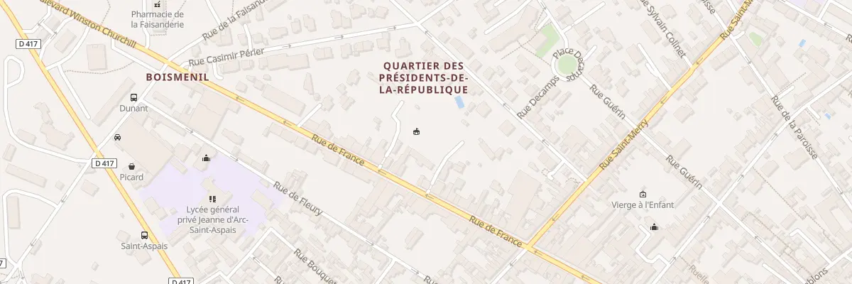 Plan du 108 Rue de France à Fontainebleau