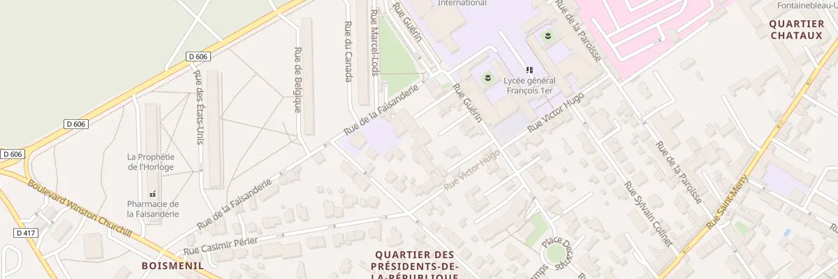 Plan du 45B Rue Guérin à Fontainebleau
