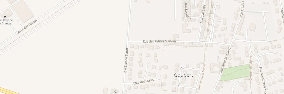 Plan du 33 Rue des Petites Maisons à Coubert