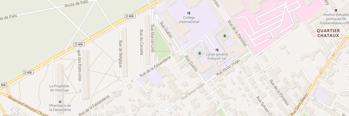 Plan du 49 Rue Guérin à Fontainebleau