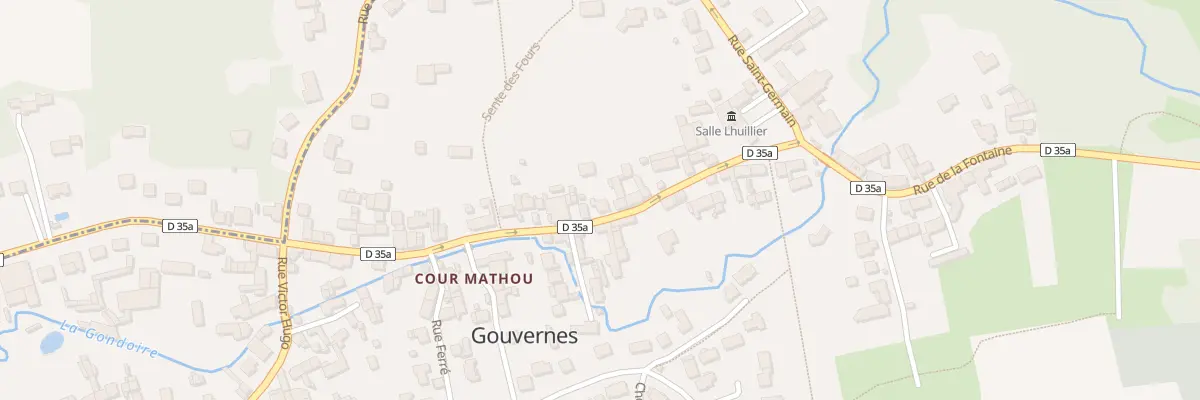 Plan du 16 Rue Pasteur à Gouvernes