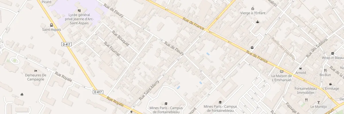 Plan du 129 Rue Saint-merry à Fontainebleau