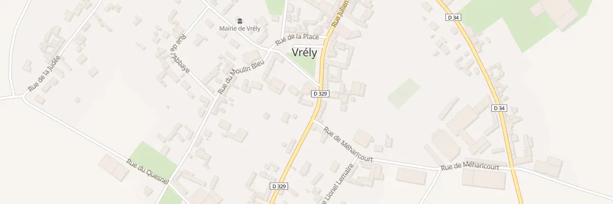 Plan du 1 Rue de Warvillers à Vrély