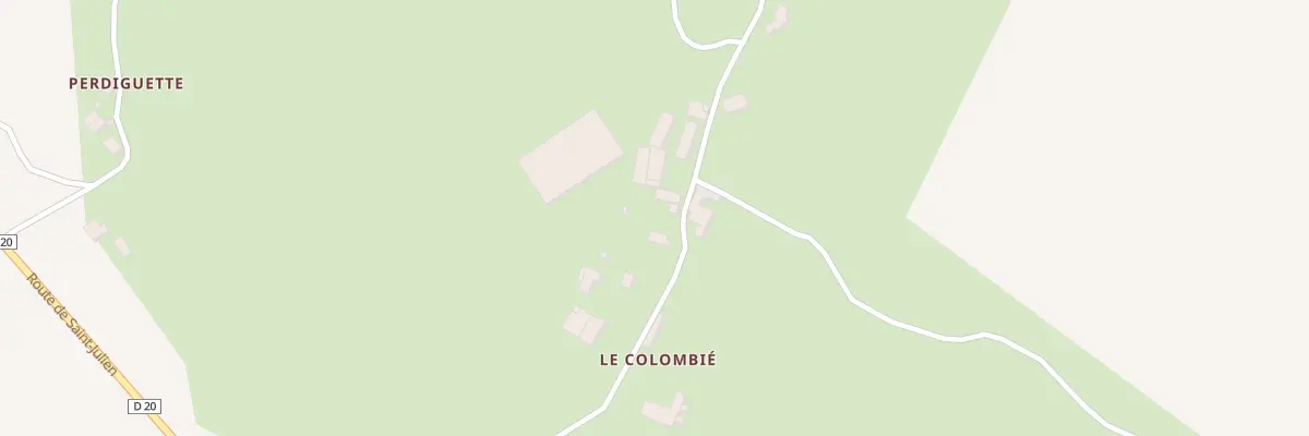 Plan du 6198 Le Colombie à Bozouls
