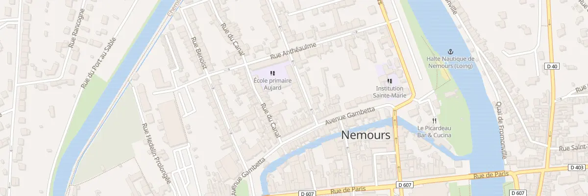 Plan du 13 Rue Paul Jozon à Nemours