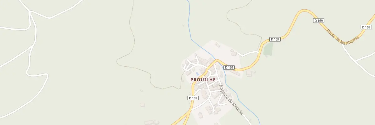 Plan du 5417 Prouilhe à Courniou