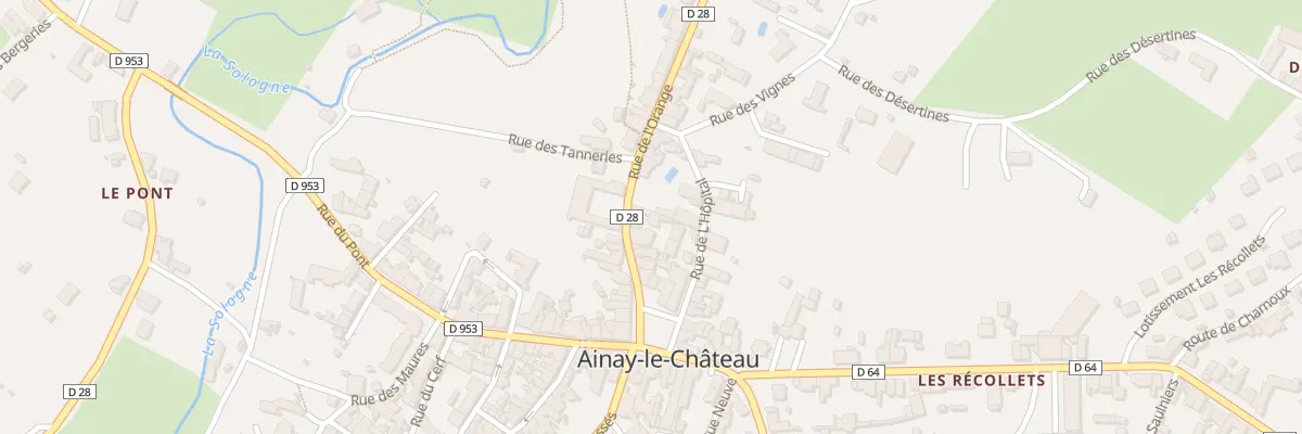 Plan du 10 Rue de l’Orange à Ainay-le-Château