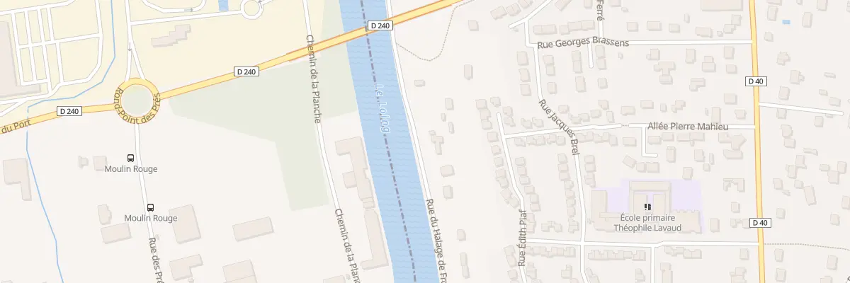 Plan du 40 Rue du Halage de Fromonville à Nemours