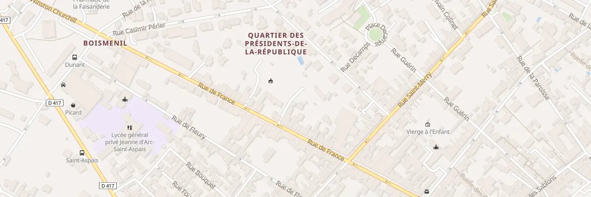 Plan du 106 Rue de France à Fontainebleau
