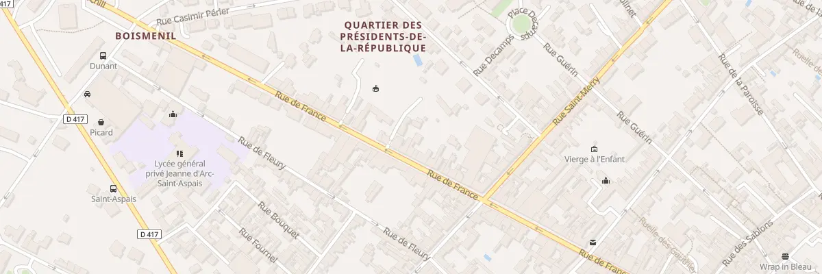 Plan du 104 Rue de France à Fontainebleau