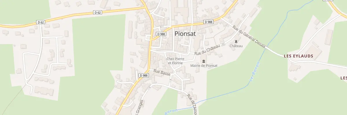 Plan du 7 Pl de l’Eglise à Pionsat