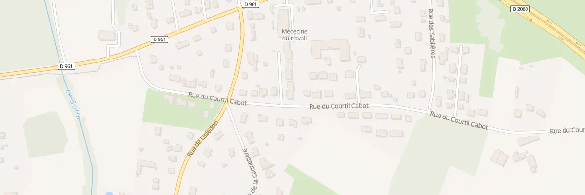 Plan du 64 Rue du Courtil Cabot à Villemandeur
