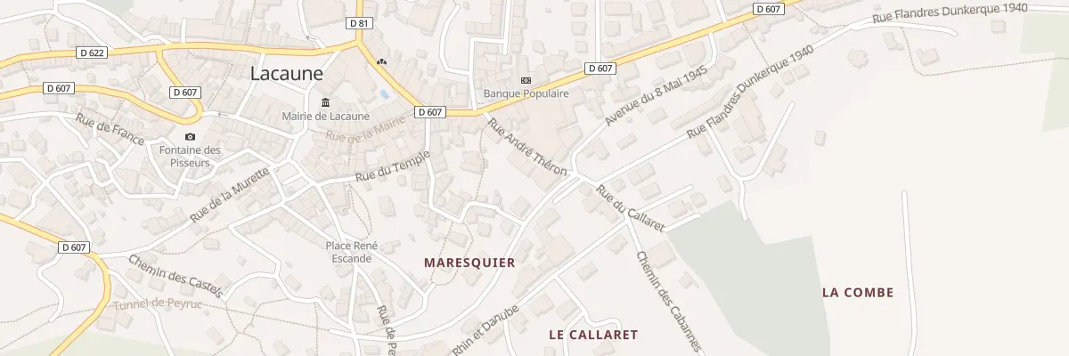 Plan du 12 Rue André Théron à Lacaune