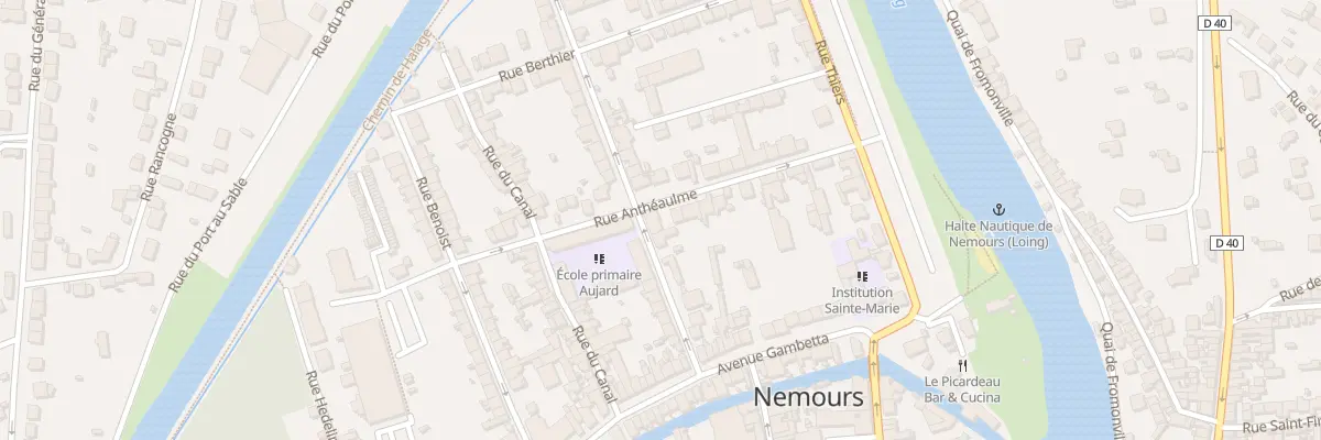 Plan du 12 Rue Paul Jozon à Nemours
