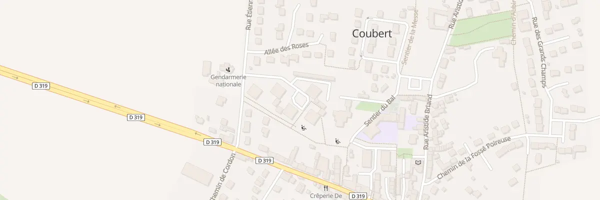 Plan du 1 Pl Edmond Floury à Coubert