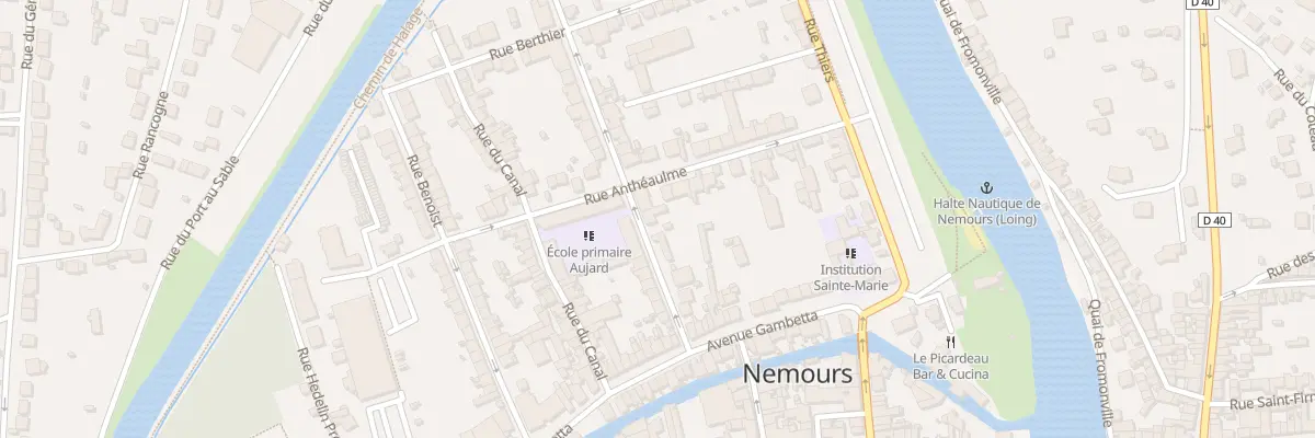 Plan du 10 Rue Paul Jozon à Nemours